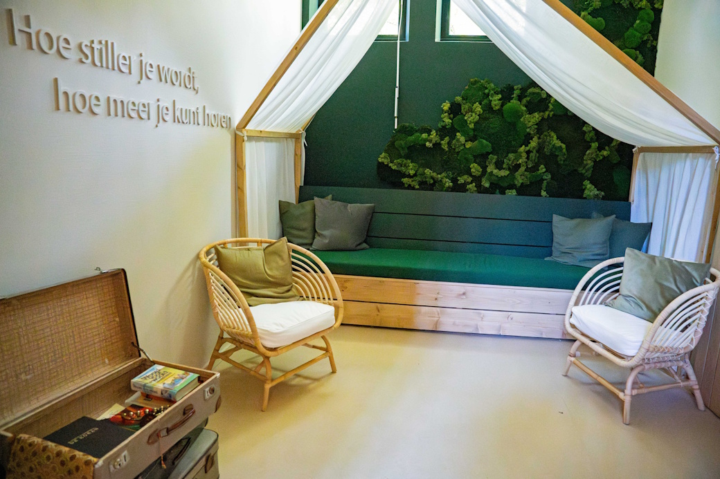 Sta even stil in de stilteruimte